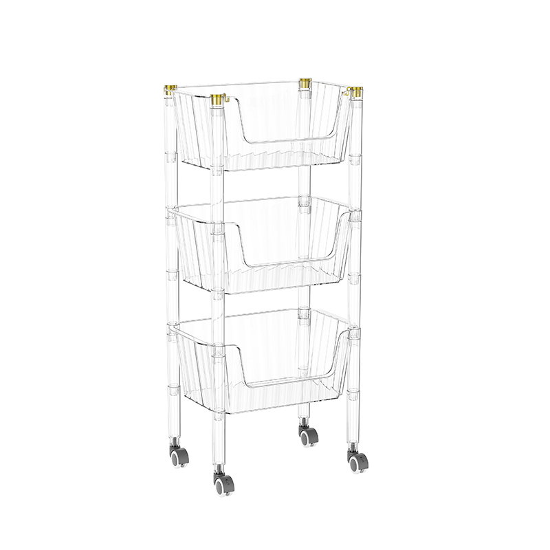 Patet III-drawer utilitatem cart cum rotae