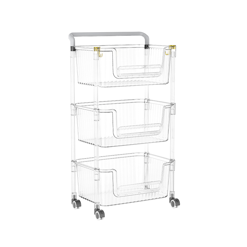 Part Vocabatur III Tier Storage Cart Organizer cum rotae