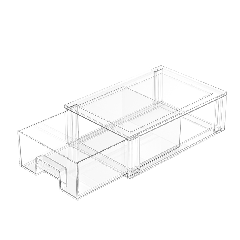 Poly Acidum stackable repono Drawer Organizer cum Handles