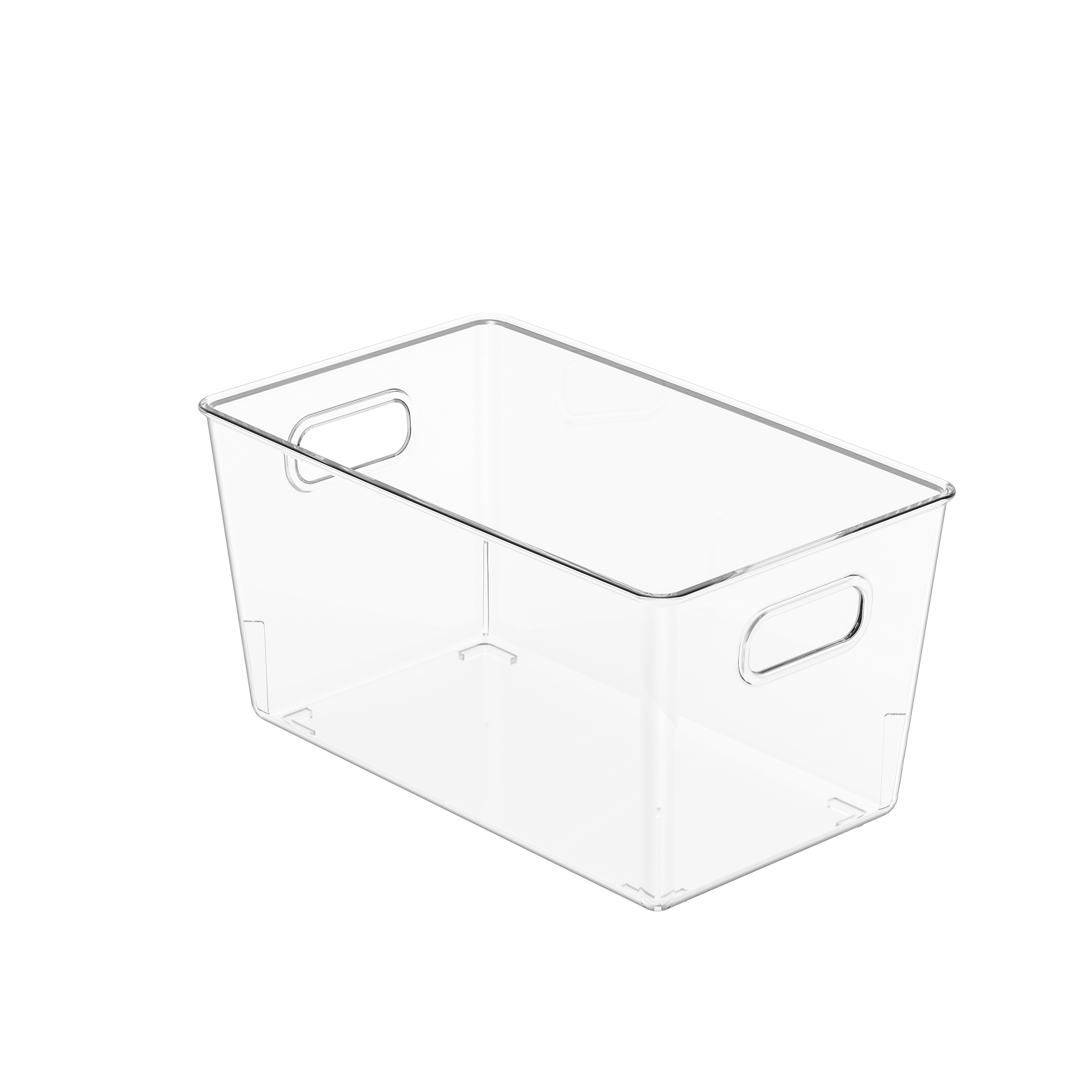 Patet stackable repono bin cum operculis